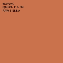 #C9724C - Raw Sienna Color Image
